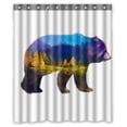 thumbnail image 1 of YKCG the Grizzly Bear Creative Mystric Autumn Forest Trees Shower Curtain Waterproof Fabric Bathroom Shower Curtain 60x72 inches, 1 of 4