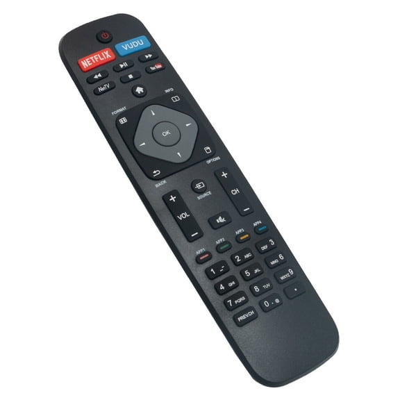 YKF340-003 Remote fit for Philips LED LCD Smart TV HDTV w Netflix Vudu Youtube