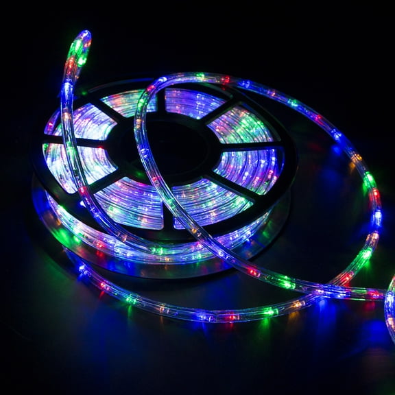 YKITRD 50FT LED Rope Lights,  Optional Flexible PVC Decorative Lights, Cuttable Holiday String Lights for Home/Party/Commercial Decoration,RGB