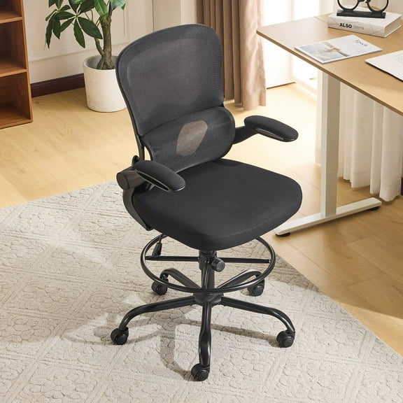 YKITRD Cross frame with wheels, armless rotating office chair, home computer desk, flexible office turning, minimalist criss cross chair body, office chair, desktop side movable rotating