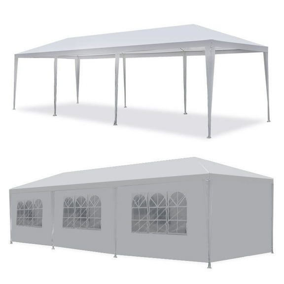 YKITRD Multi purpose outdoor pavilion style party, wedding tent, catering, cat events, event specific gazebo, outdoor party/wedding, rain shelter, sunshade, household and commercial10' x 30'