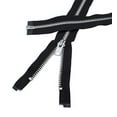 thumbnail image 1 of YKK #10 10 Inch to 36 Inch Aluminum Separating Jacket Zipper Extra Heavy Duty Metal Zippers for Sewing Coats Crafts (Black - 580, 36 Inches), 1 of 3