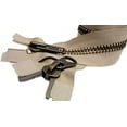 thumbnail image 1 of YKK #10 Extra Heavy Duty Antique Brass Beige Parka"2-Way" Dual Separating Jacket Zipper - Choose Your Length - Color Beige #573 - Made in The United States (1 Zipper per Pack), 1 of 1