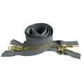 thumbnail image 1 of YKK #10 Extra Heavy Duty Brass Medium Grey Parka"2-Way" Dual Separating Jacket Zipper - Color: Medium Grey #578 - Made in The United States (1 Zipper Per Pack), 1 of 1