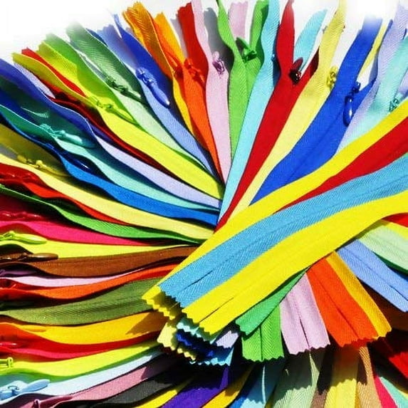 YKK #2 Conceal - Invisible - Request Your Own Colors for Your YKK Zipper Assortment - Made in The USA - (25 Zippers) (16" Inches)
