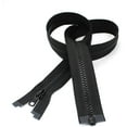 thumbnail image 1 of YKK 26" Vislon Zipper ~ YKK #5 Molded Plastic ~ Separating - 580 Black (1 Zipper/Pack), 1 of 3