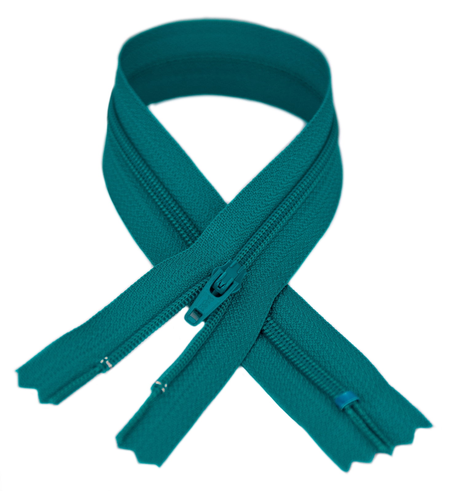 YKK® #3 Lightweight Closed-End Zipper, 13.5 Inch Length, Channel Blue 906 (100 Pack)