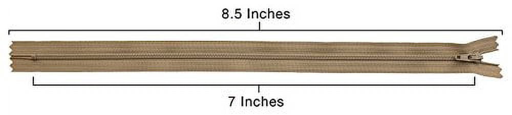 YKK #3 Coil Zipper, 7 inch Length, Aztec Beige 896 (100 Pack)