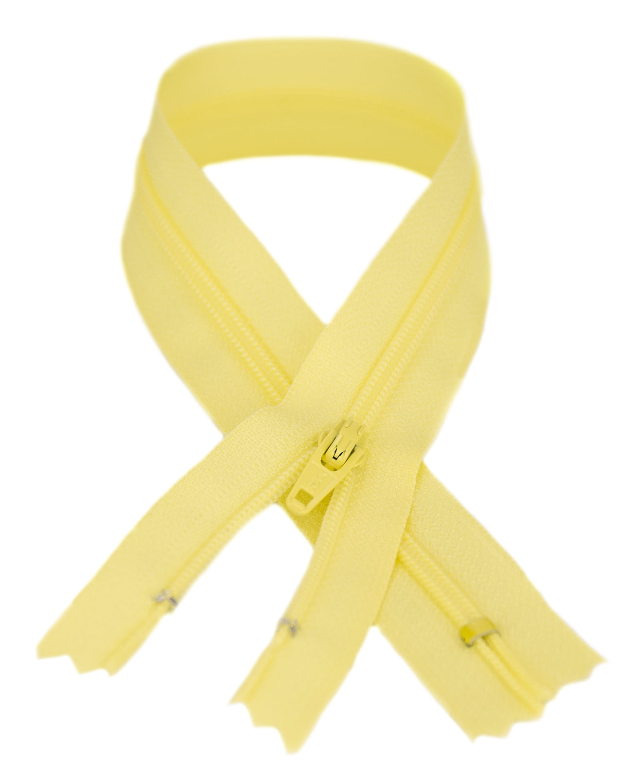 YKK® #3 Lightweight Closed-End Zipper, 7 Inch Length, Primrose 503 (100 Pack)