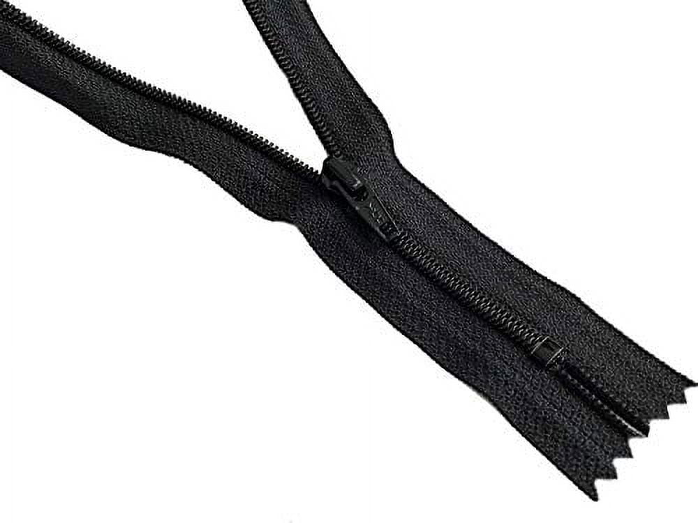 YKK #4.5 Closed Bottom Slipcover & Upholstery. Color Black. Made In The USA. 5 zippers/package (20" Inches)