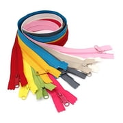 YKK #4.5 Handbag Zipper 48 to 60 with Extra-Long Pull Slider  Closed Bottom  Assortment of Colors and Size 25 Zippers/Pack
