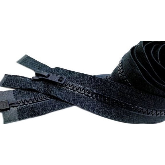 YKK 48" Vislon Zipper YKK #5 Molded Plastic Sport Zipper ~ Separating - Navy 560 (1 Zipper/Pack)