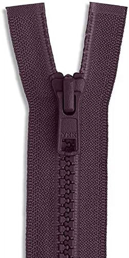 YKK #5 Molded Vislon Zipper – Light Brown, Medium Weight, Separating, 28 Inches, Made In USA - View #6