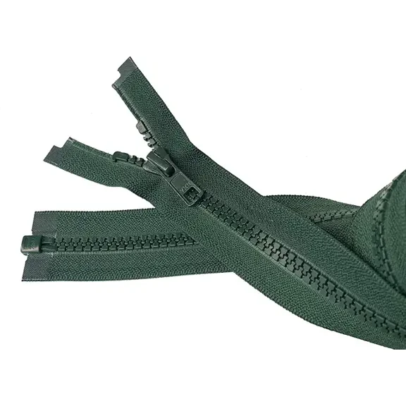 YKK #5 Molded Vislon Hemlock Green Medium Weight Jacket Separating Zipper - Color: Hemlock Green #890 - Made in The United States (1 Zipper Per Pack) (26" Inches)
