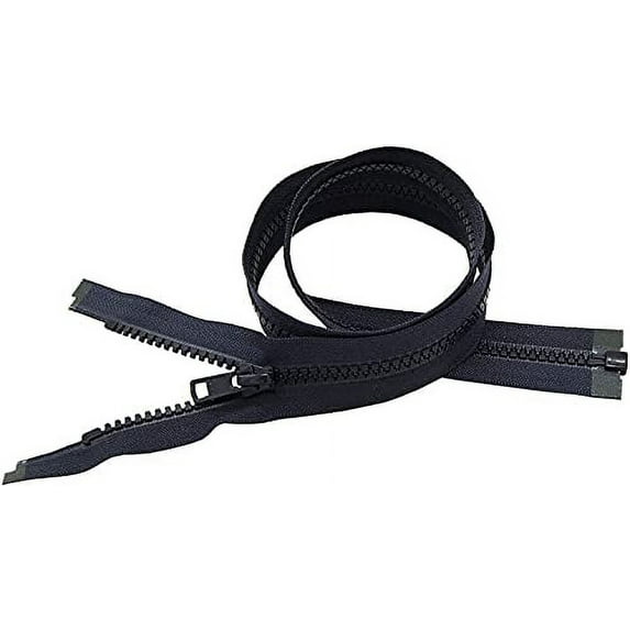 YKK #5 Molded Vislon Navy Medium Weight Jacket Separating Zipper - Choose Your Length - Color: Navy #560 - Made in The United States (1 Zipper Per Pack)