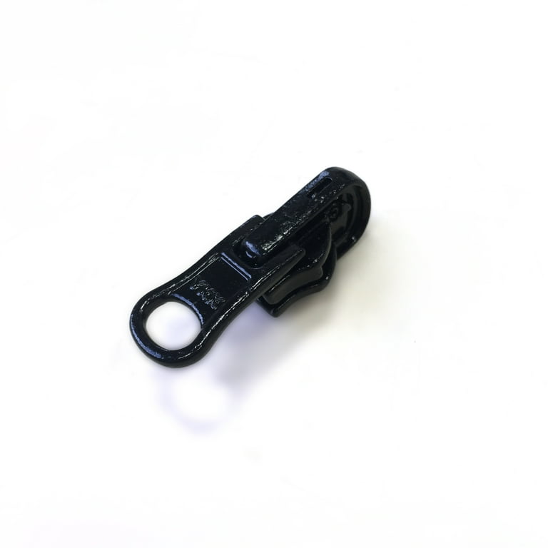 Zipper Repair Kit - #5 Aluminum YKK Zipper Pulls - Slider with Bell Pull  Style - Fancy Zipper Slider Replacement - 12 Pulls Per Pack - Made in The