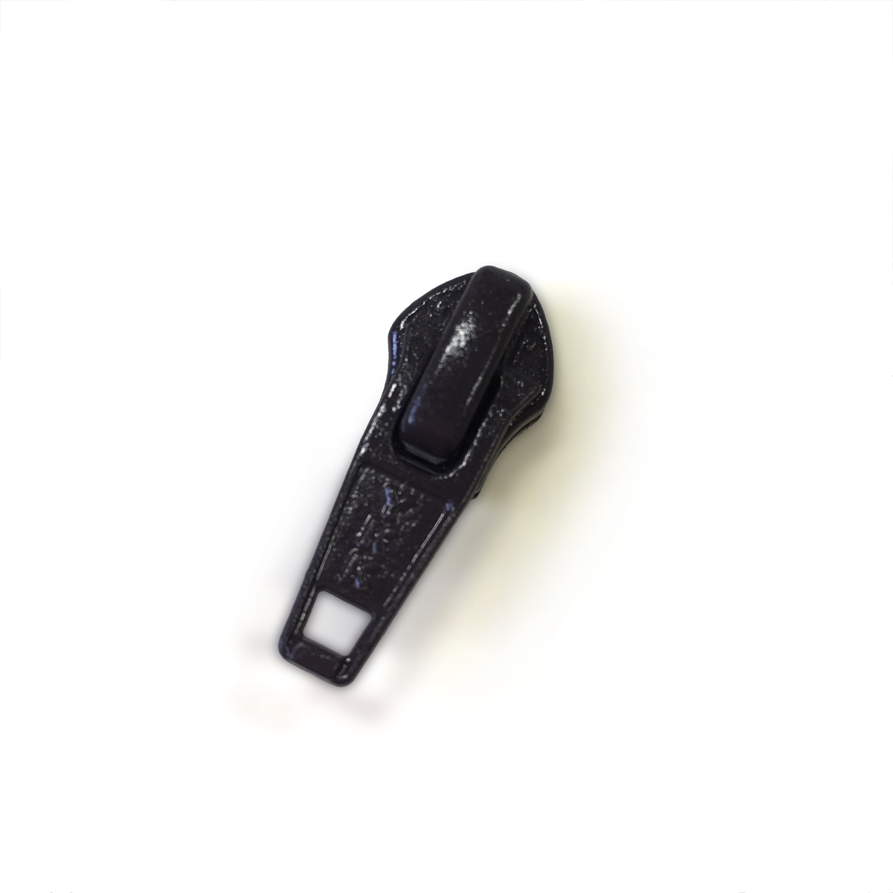 Round Pull Zipper Slider Size #5: Matte Black - Fine Leatherworking