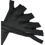YKK 7" - 60" Long Pull Handbag Zippers 4.5 Color 580 Black 5 Zippers/Pack - Select Length Length 36 inches