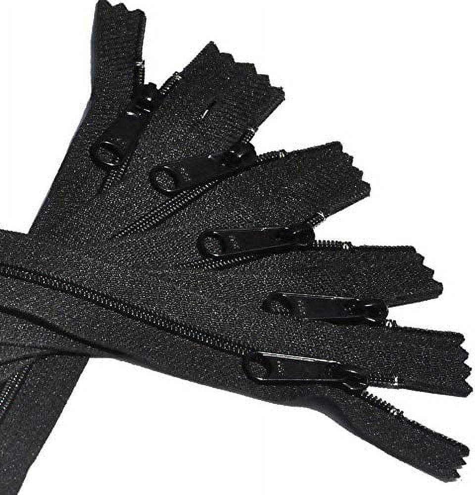 YKK Black #4.5 Handbag - Extra-Long Pull Zipper (50 Zippers Per Pack) (36" Inches)