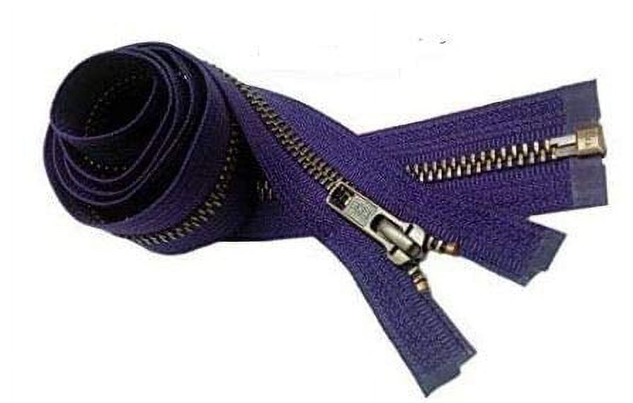 YKK #5 Antique Brass Metal Zipper – Separating Jacket Zipper, Golden Brown #508, Custom 29-Inch Length, Made In USA - View #6