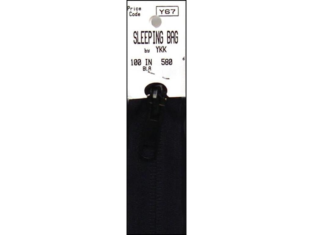 YKK Sleeping Bag Zipper 100" Black
