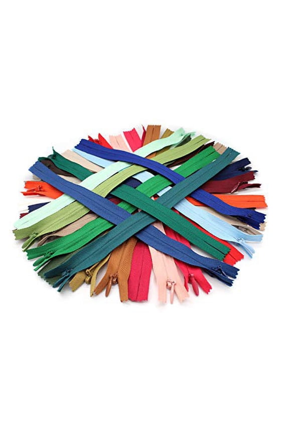 YKK Unique Invisible Zipper Assortment of Colors YKK Conceal ~ Closed Bottom (Chose Your Own Size and Qty) (25 zippers, 23 inch)