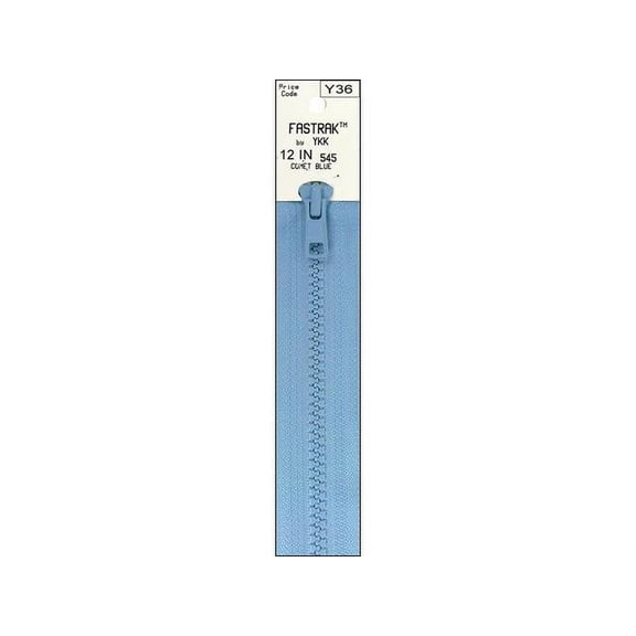 YKK Vislon Separating Fastrak Zipper 12" Comet Blu