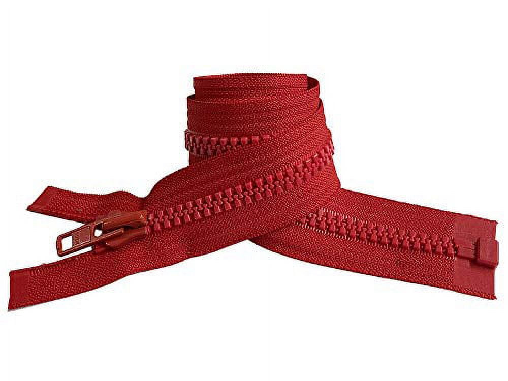 YKK Vislon Zippers Number 5 Molded Plastic Separating Bottom 14" to 36" Inches Medium Weight