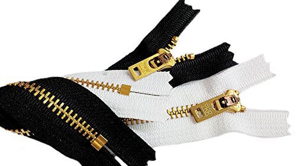 YKK Exposed Fancy Zipper Slider Replacement 5 Antique Brass Slider