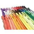 thumbnail image 1 of YKK Zippers Assorted Colors Pack 14 Inch Number 3 Nylon Coil Set of 30 Pieces, 1 of 2