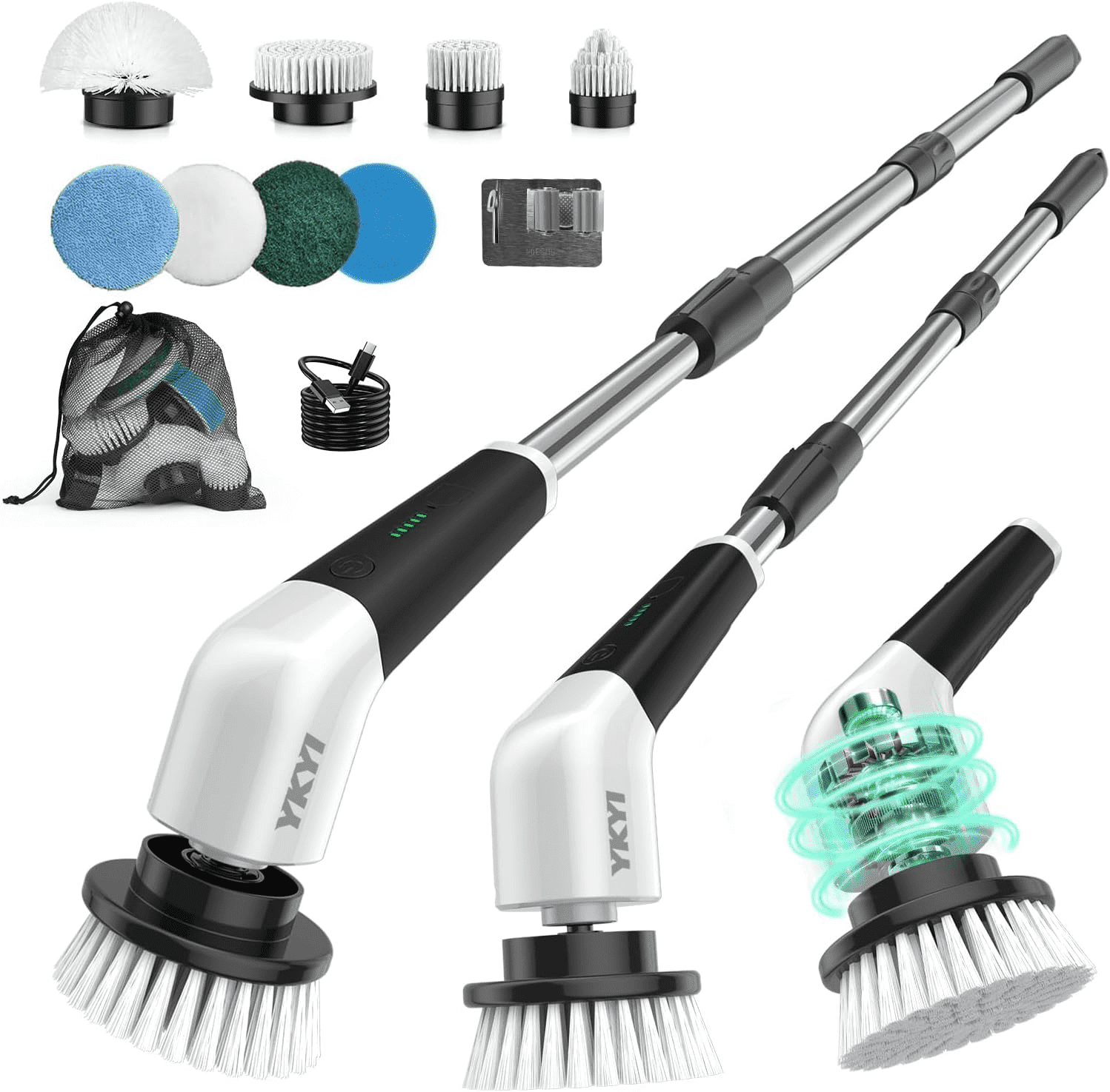YKYI Electric Spin Scrubber, Cordless Power Scrubber Cleaning Tool