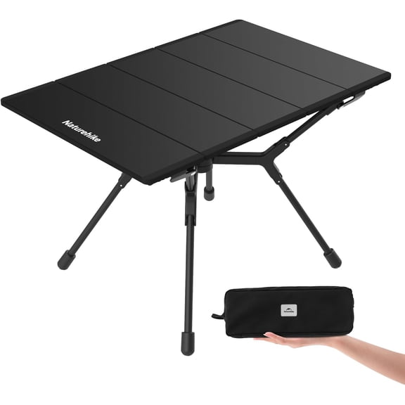 YL01 Portable Camping Table, Lightweight Folding Backpacking Table for Camping, Hiking, Tailgating, Picnics, Beach, Travel