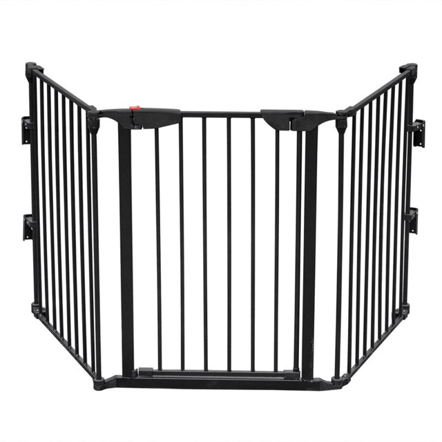 YLCW 70" Extra Wide Baby Gate with Door, Dog Gates for The House
