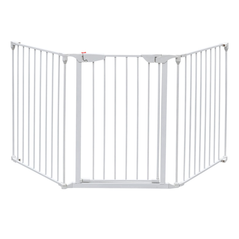 YLCW 70" Extra Wide Baby Gate with Door, Dog Gates for The House