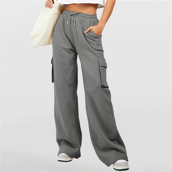 YLHFASHION Fall Pants for Women 2025 Trendy Cargo Pants for Women Trendy Trousers Pants for Women（L）