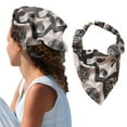 thumbnail image 1 of WCJM Floral Hair Bandanas Head Kerchief Women Bandana Print Hair Scarf Triangle Hair Kerchief with Ties Head Scarf Polyester Lady Headscarf Headscarf for Women Silk Scrunchie, 1 of 4