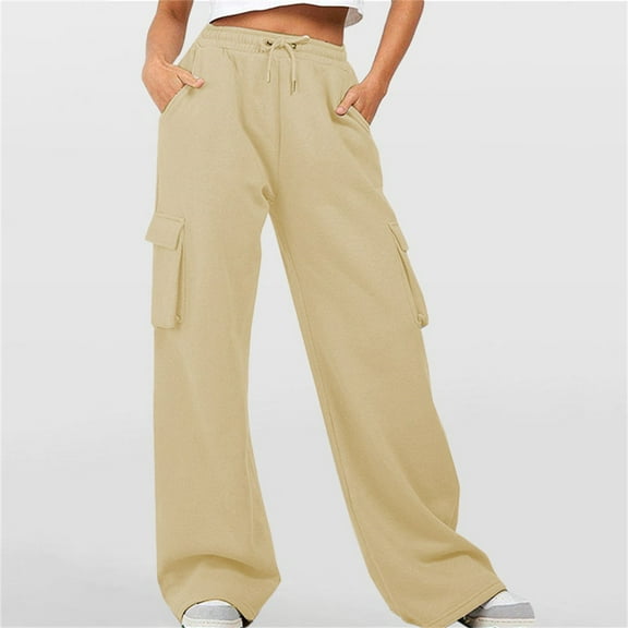 YLHFASHION Loose Sweatpants Summer Pants Women Trendy Loose Fitting Pants for Women（L）