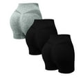 thumbnail image 1 of YLHFASHION Nylon,Spandex Yoga Shorts Women's High Waist Yoga Shorts Scrunch Butt Lifting Workout Shorts Running Gym Biker Shorts For Womens Women blendingpants, 1 of 2