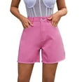 thumbnail image 1 of YLHFASHION Polyester Women's Shorts European And American Trendy Loose Casual Women's New Denim Shorts High Waist Loose Slimming Trousers Women's chemical fiber shorts, 1 of 5