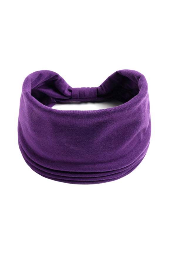 Wide Elastic Headband Hair Headband Yoga Exercise Wicking Headband Elastic Non-Slip Headband Knotted Running Sports Headband Lady Headscarf Headscarf for Women with Cancer Macrame Headband