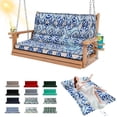 thumbnail image 1 of YLLN Porch Swing Cushions With Backrest, 4" Thicken Waterproof Outdoor Bench Cushion, Patio Swing Cushion Replacement, For Outdoor Indoor Garden Furniture, Only Cushion（40" x 55",Lange）, 1 of 9
