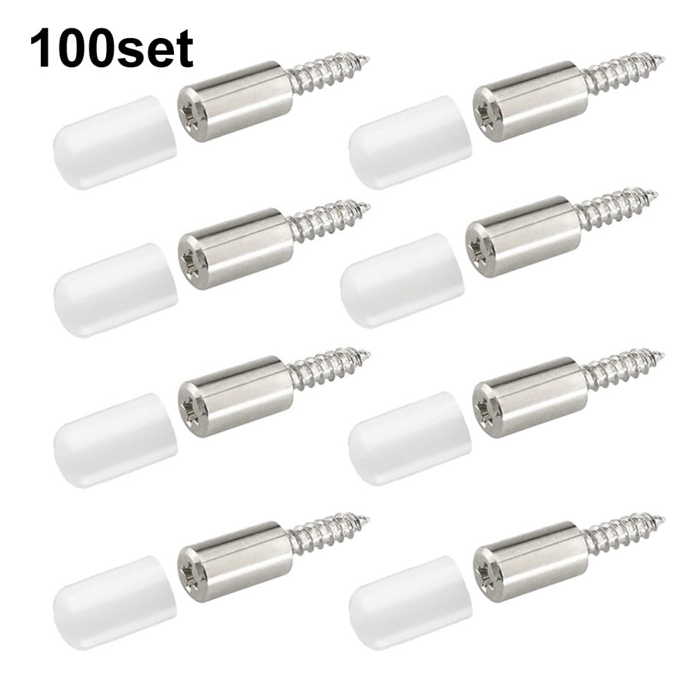 YLLSF 100pc Selftapping Screws Bracket Laminate Support Glass