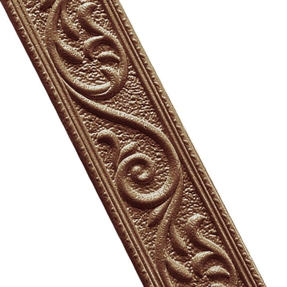 YLLSF 3D Tiles DIY Sticker Waterproof Skirting Sticker Border Decoration Brown