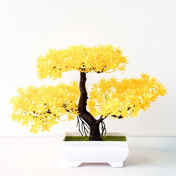 YLLSF Artificial Plants Plastic Bonsai Simulation Tree Fake Flower Office Home Decor
