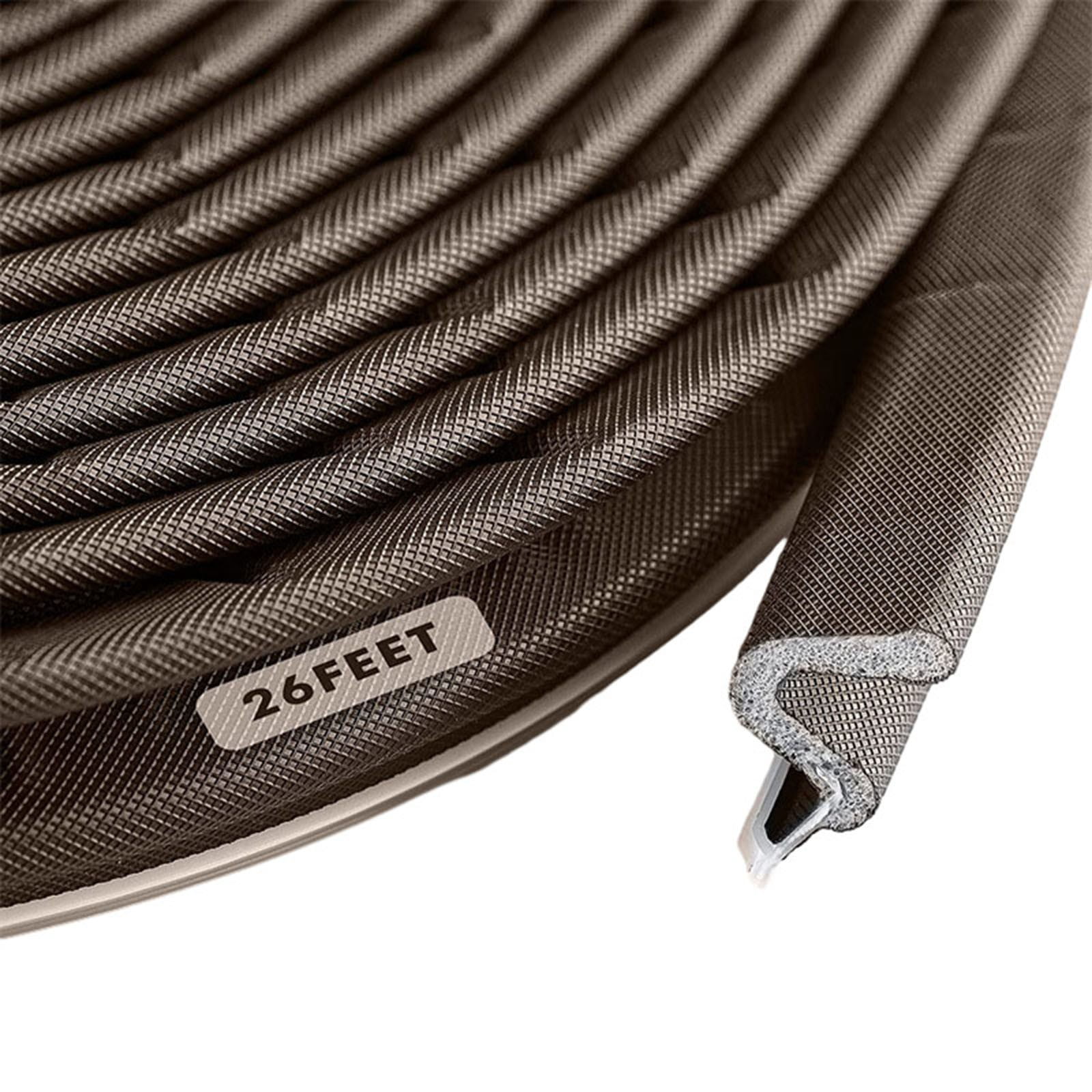 YLLSF Black Weatherstripping Door Seal, Vshaped Foam Weatherstripping