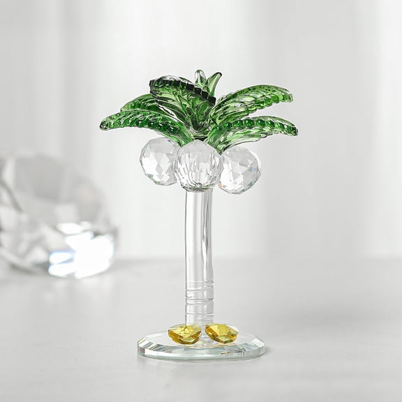 YLLSF Living room for crystal ornaments coconut tree simulated coconut fruit tree 1