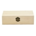 thumbnail image 1 of YLLSF Rectangular Wooden Storage Box Retro Buckle Wooden Box Clamshell Wooden Gift Box, 1 of 8
