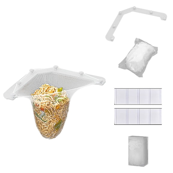 YLLSF Triangle Drainage Rack Kitchen Sink Leftovers Filter Hanging Net Drain Basket