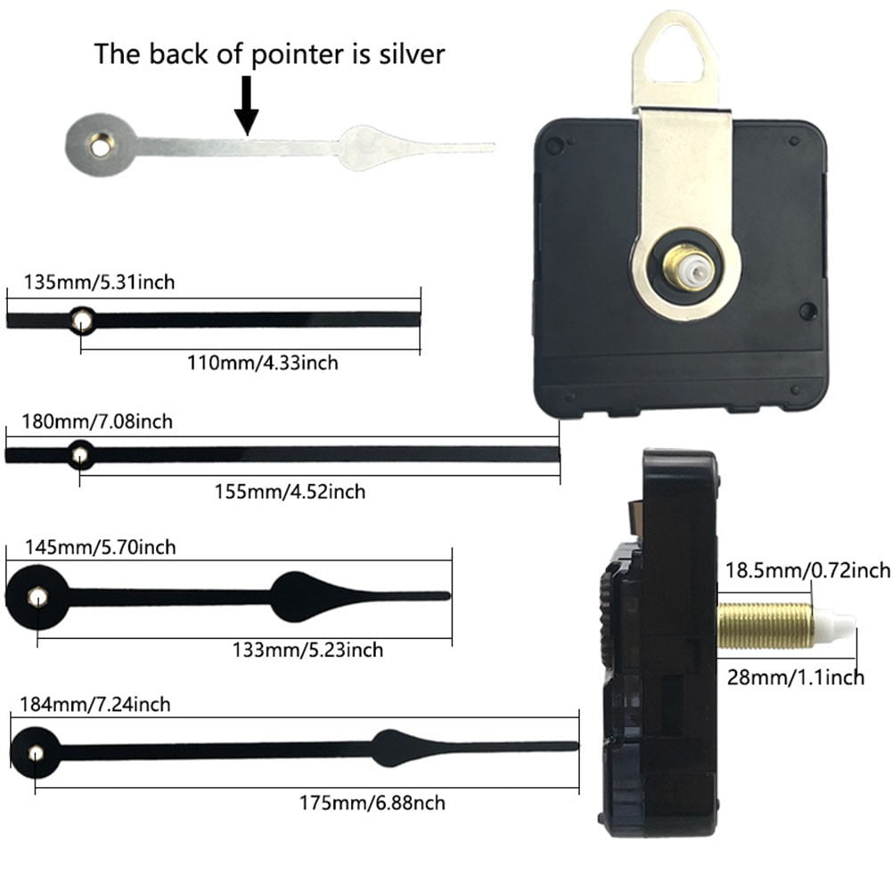 YLLSF Wall Clock Movement Mechanism Kit Battery Operated DIY Repair