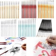 thumbnail image 1 of YLOHUIL 11 Piece Ultra Fine Detail Paint Brush Set, Miniature Brushes with Natural Wood Handle for Acrylic and Watercolor, Precision Art Brushes for Model and Craft Painting, 1 of 9